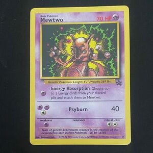 Pokémon Card with Blue and Red Design